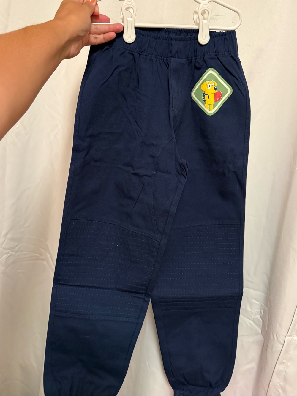 Navy Kids Joggers with Blue Lucky Patch